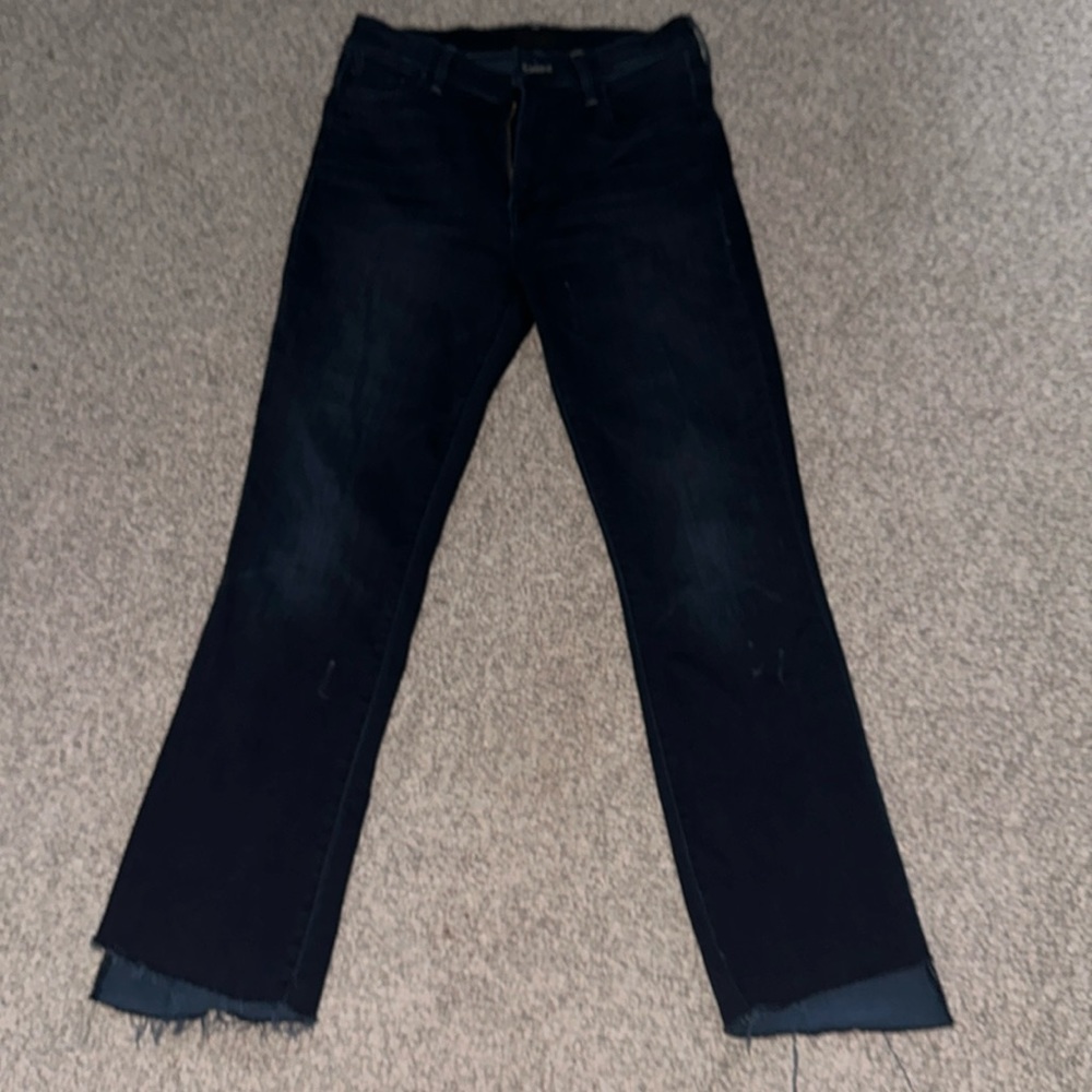 Mother insider crop fray jeans size 28